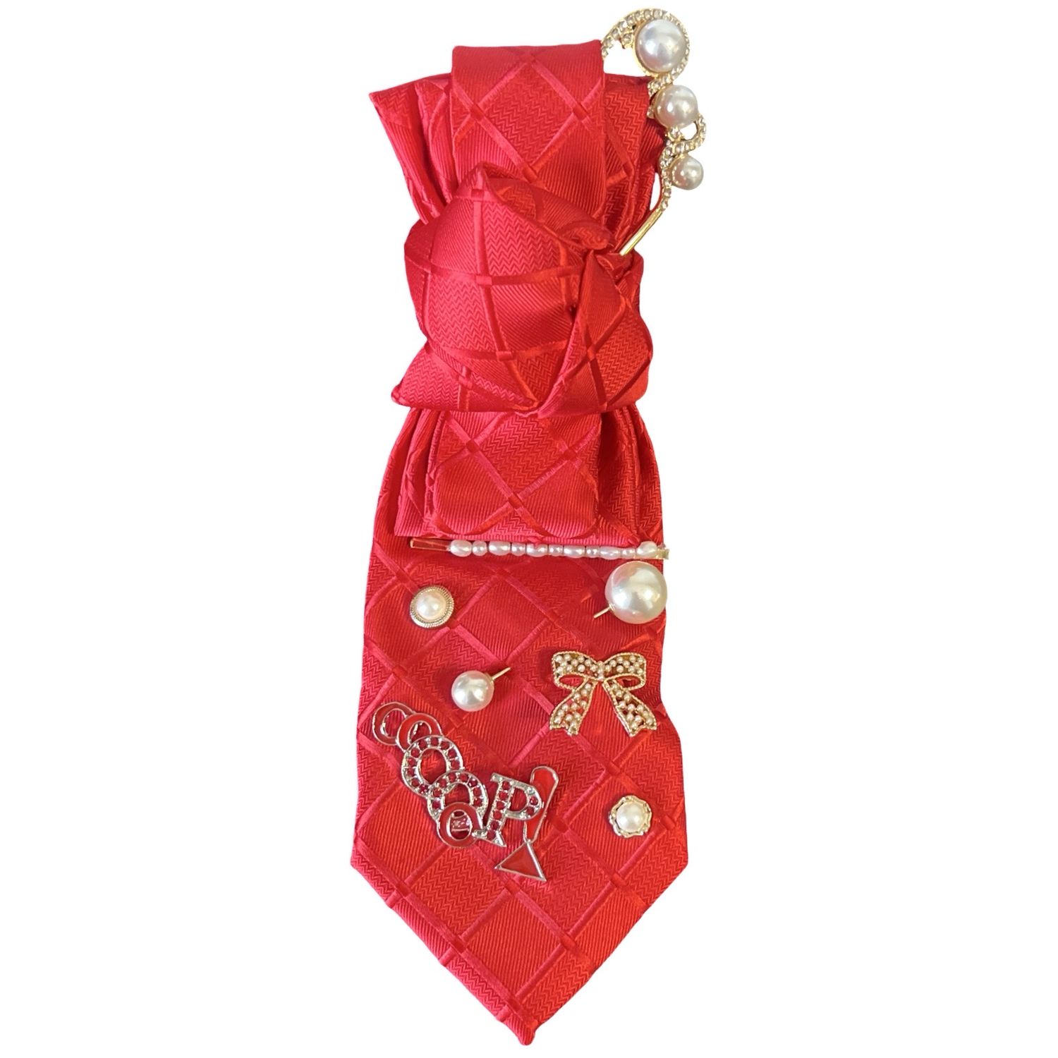 Delta Junk Tie Black Satin