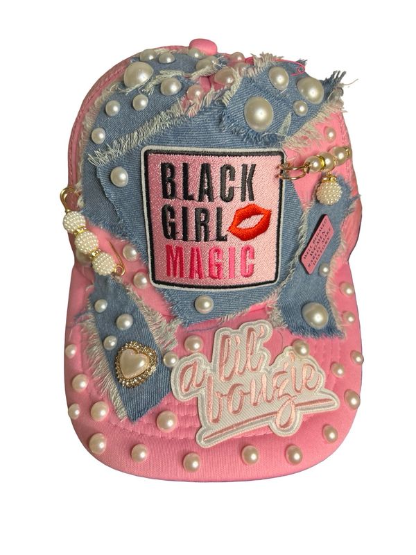 Black Girl Magic Junk Hat Pink