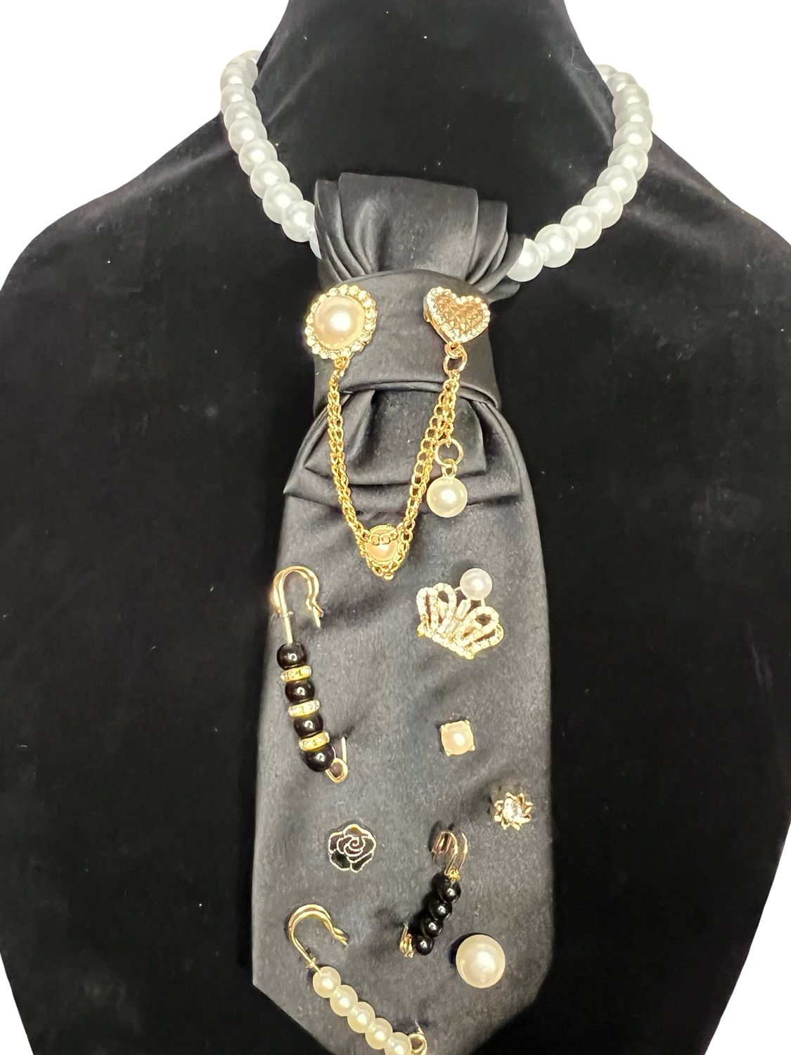 Black and Gold Junk Tie