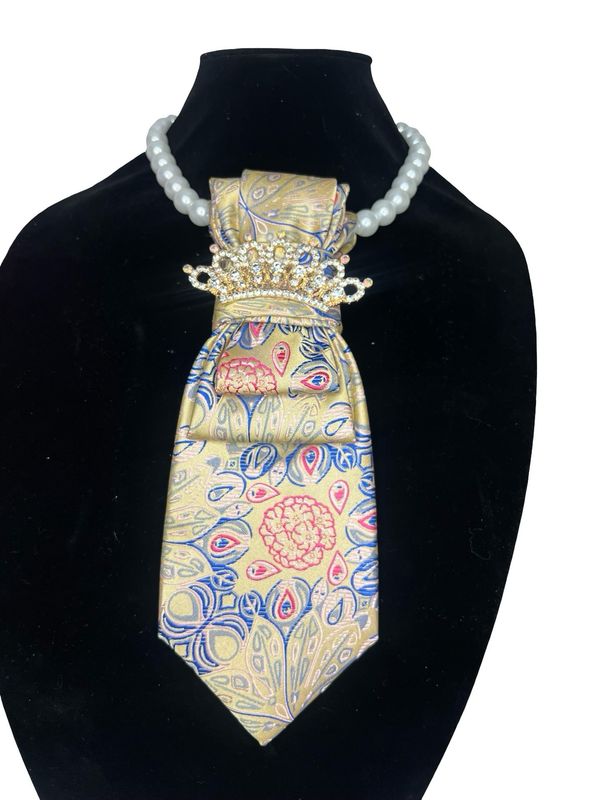 Crown Patterned Tie Simple