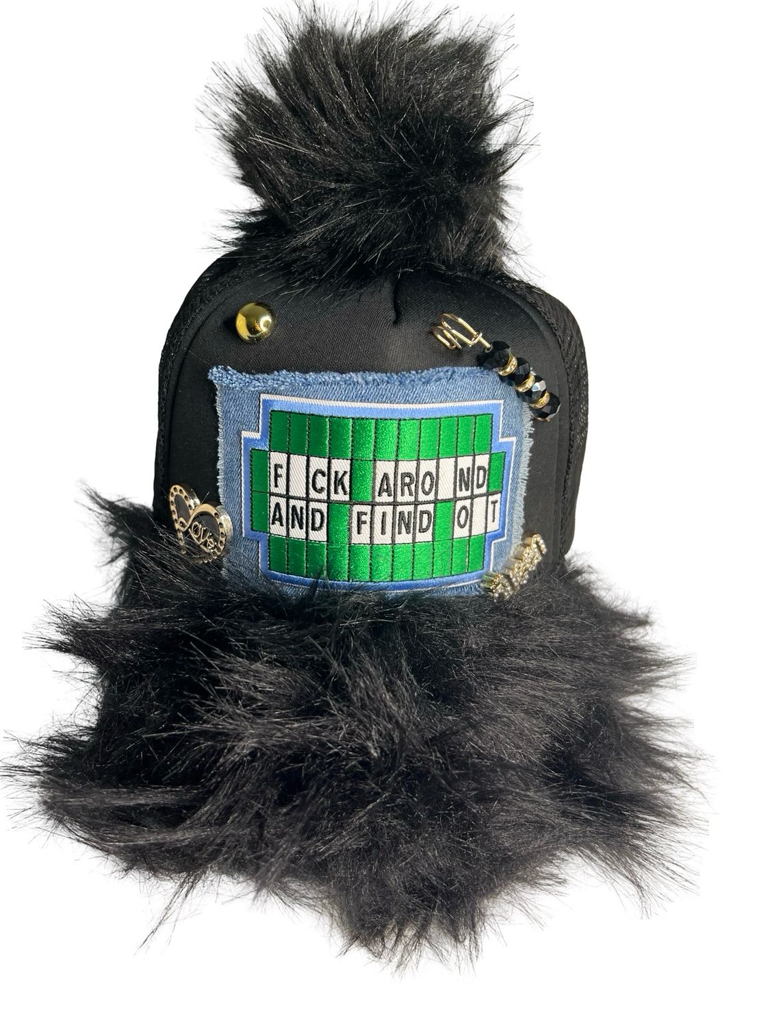 FAFO FAUX FUR JUNK HAT