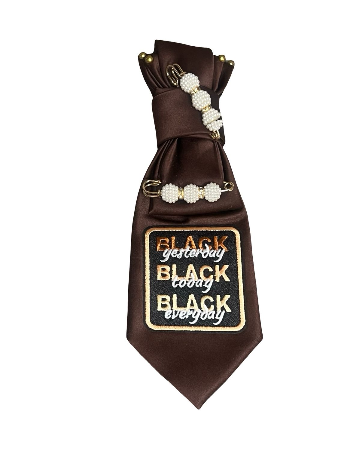 Brown Black Everyday Patch Tie