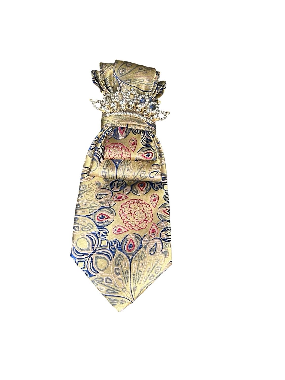 Crown Patterned Tie Simple