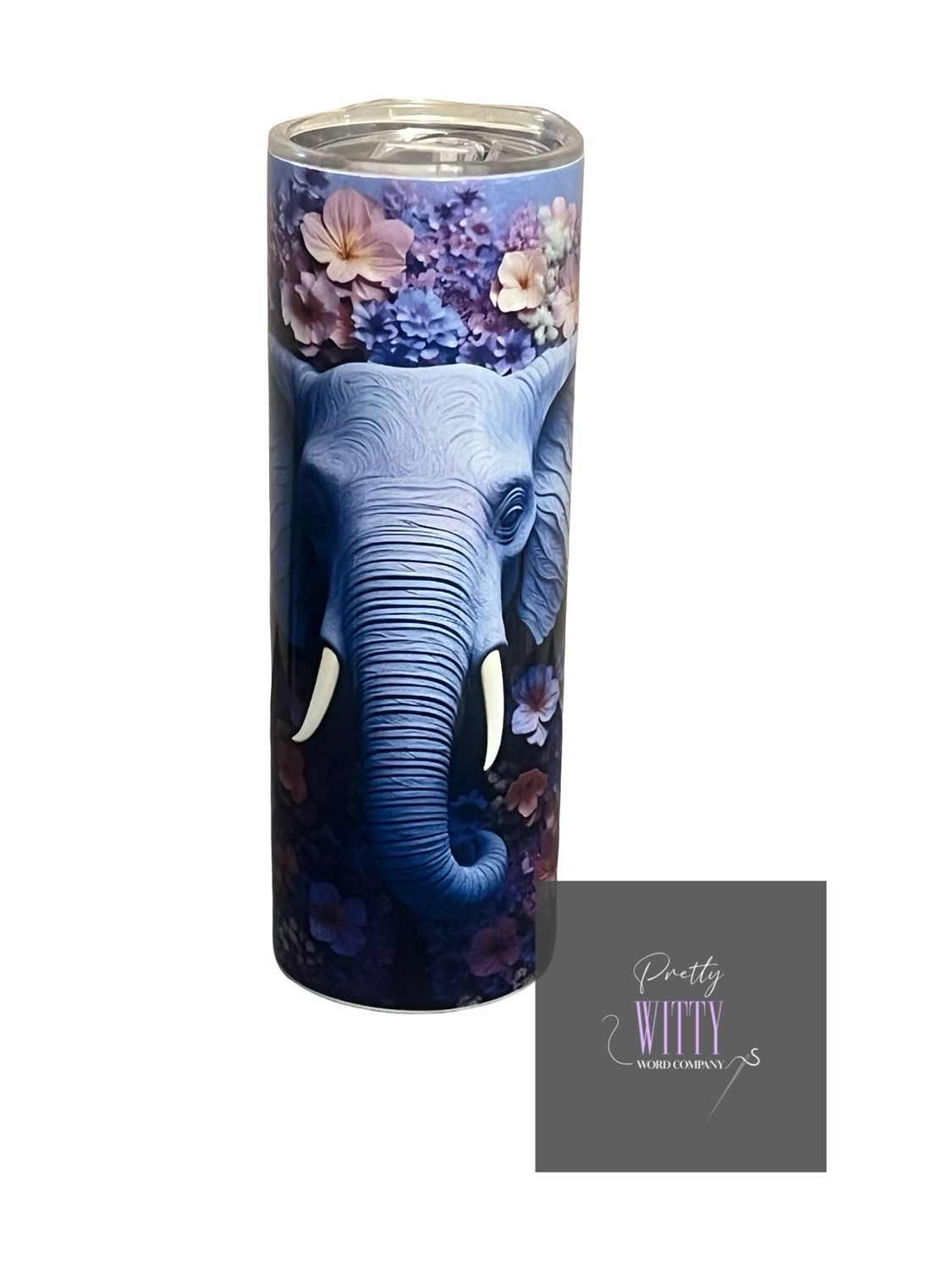 20oz Purple Elephant Tumbler