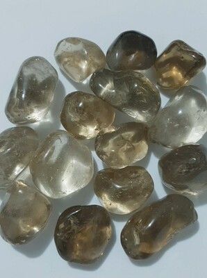 Citrine smoky untreated tumbled stone big