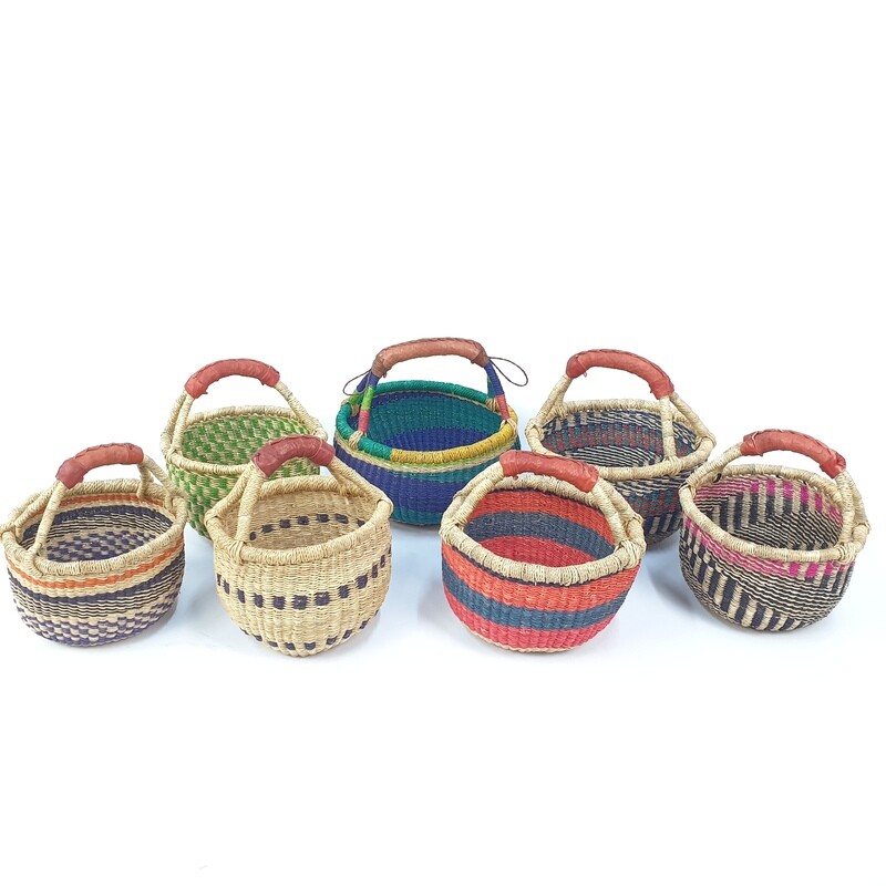 Small Round Basket - Choose your colours