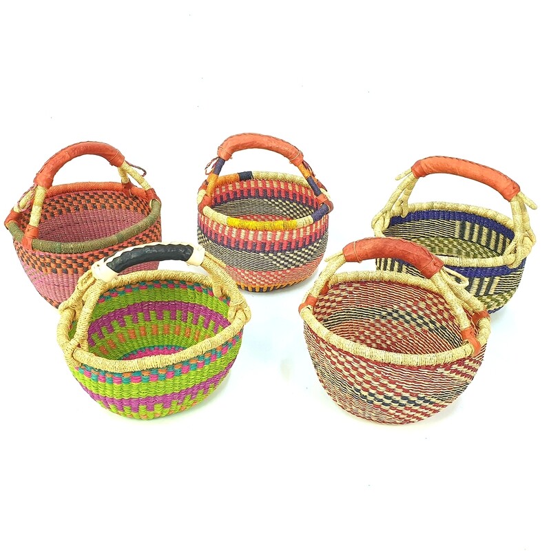 Medium Round Basket - Choose your colours