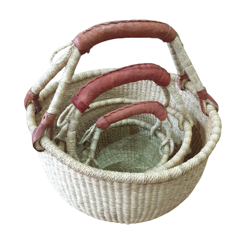 Set of 3 Round Basket Pack - Small to Large