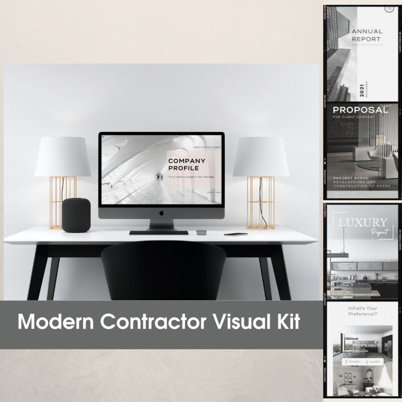 Digital Visual Kit for Construction | Proposal &amp; Project Portfolio | Corporate profile | Annual Report | Social Media