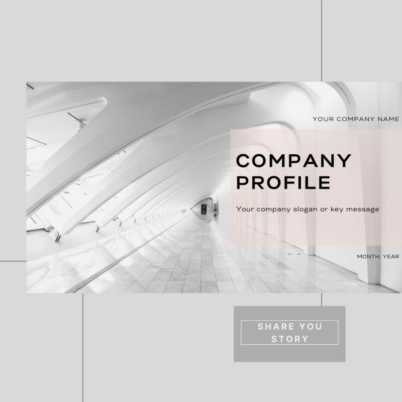 Company Profile Brochure Template | Construction Business Corporate Brochure | Instant Download