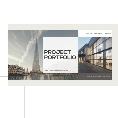 Contractor Project Portfolio | Portfolio Template Architecture | Delivered Projects Presentation