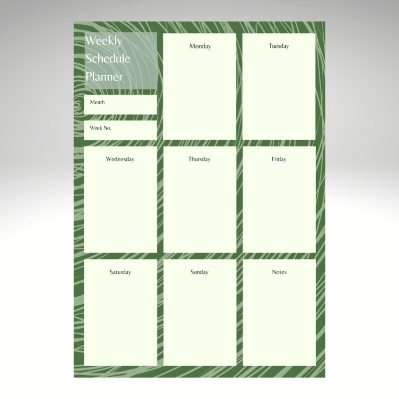 Weekly Planner | Schedule Planner | Goal Tracker | Weekly Schedule Planner | Objective Tracker