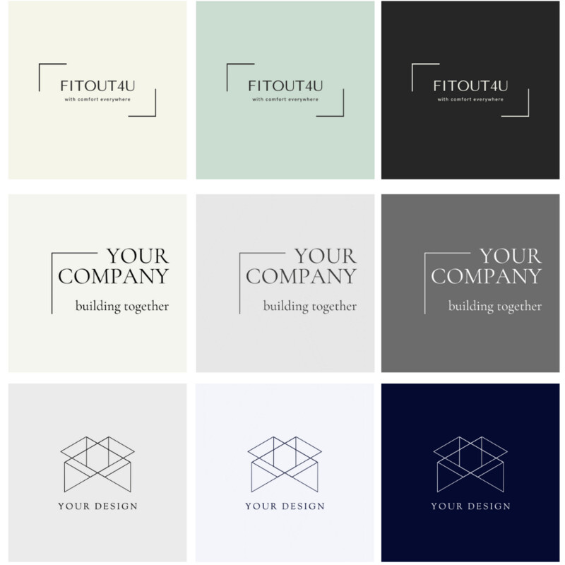 Custom Logo | Custom Logo Bundle | Minimalistic and Modern Logo | Customizable Logo Templates