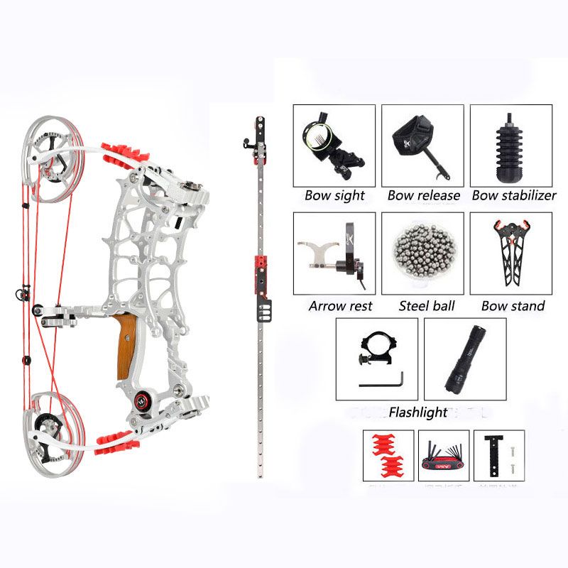 JWM-SP-02 Compound Slingshot Bow with Stabilizer Bar for Archery Beginners