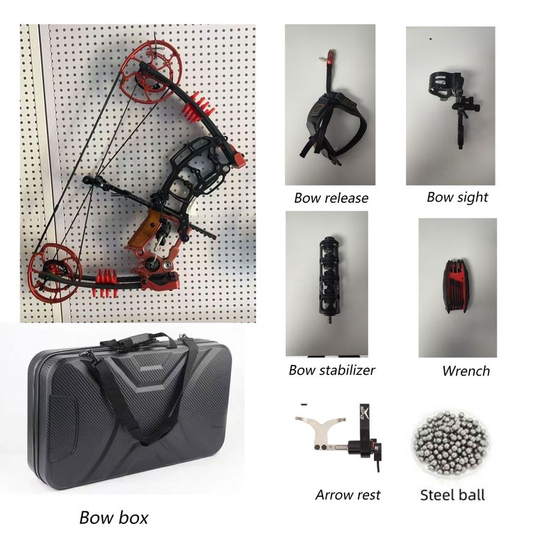 JWM-EG-02 Dual-use Continuous Shooting Steel Ball Pulley Bow Full Set