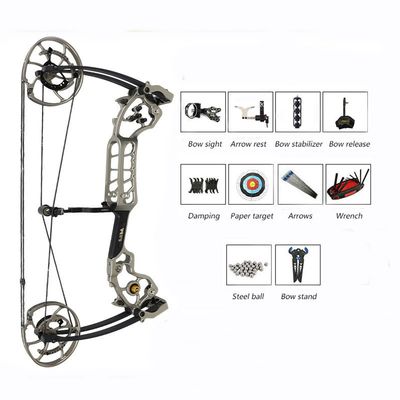 JWM-MQ-1 Long Axles Double Functions Archery Compound Slingshot Bow
