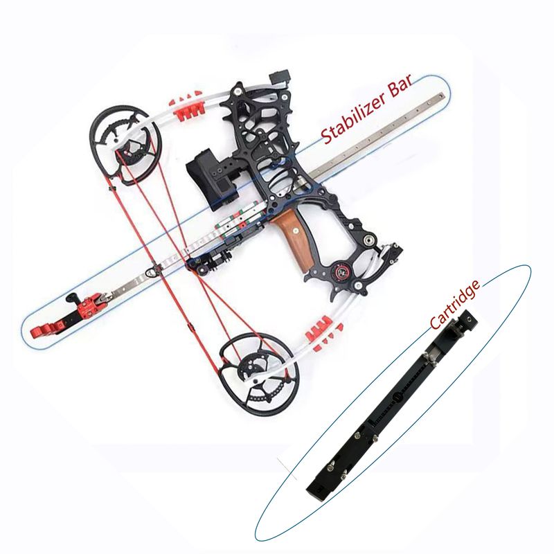 JWM-SP-04 Compound Slingshot Bow with Stabilizer Bar and Night Vision and Cartridge Full Set