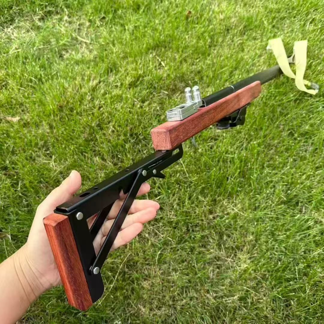 JWS-7 Collapsible Rubber Band Slingshot gun with laser sight