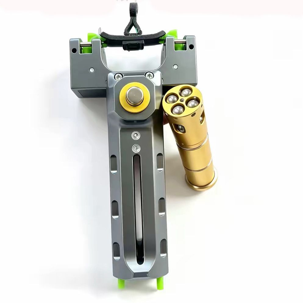 JWS-11 Automatic Repeat Steelballs Slingshot with Fourfold Cartridge