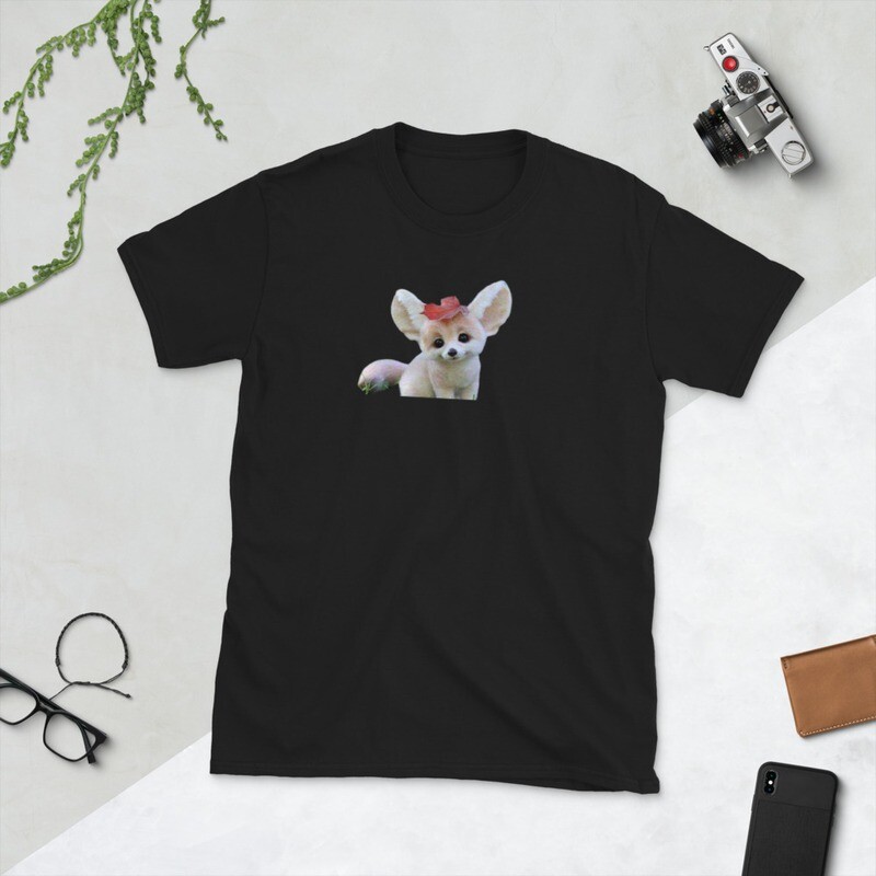Rare animal-cute big-eared fox T-Shirt Short-Sleeve Unisex T-Shirt