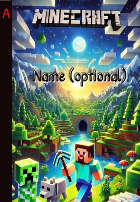 Minecraft Composition Notebook