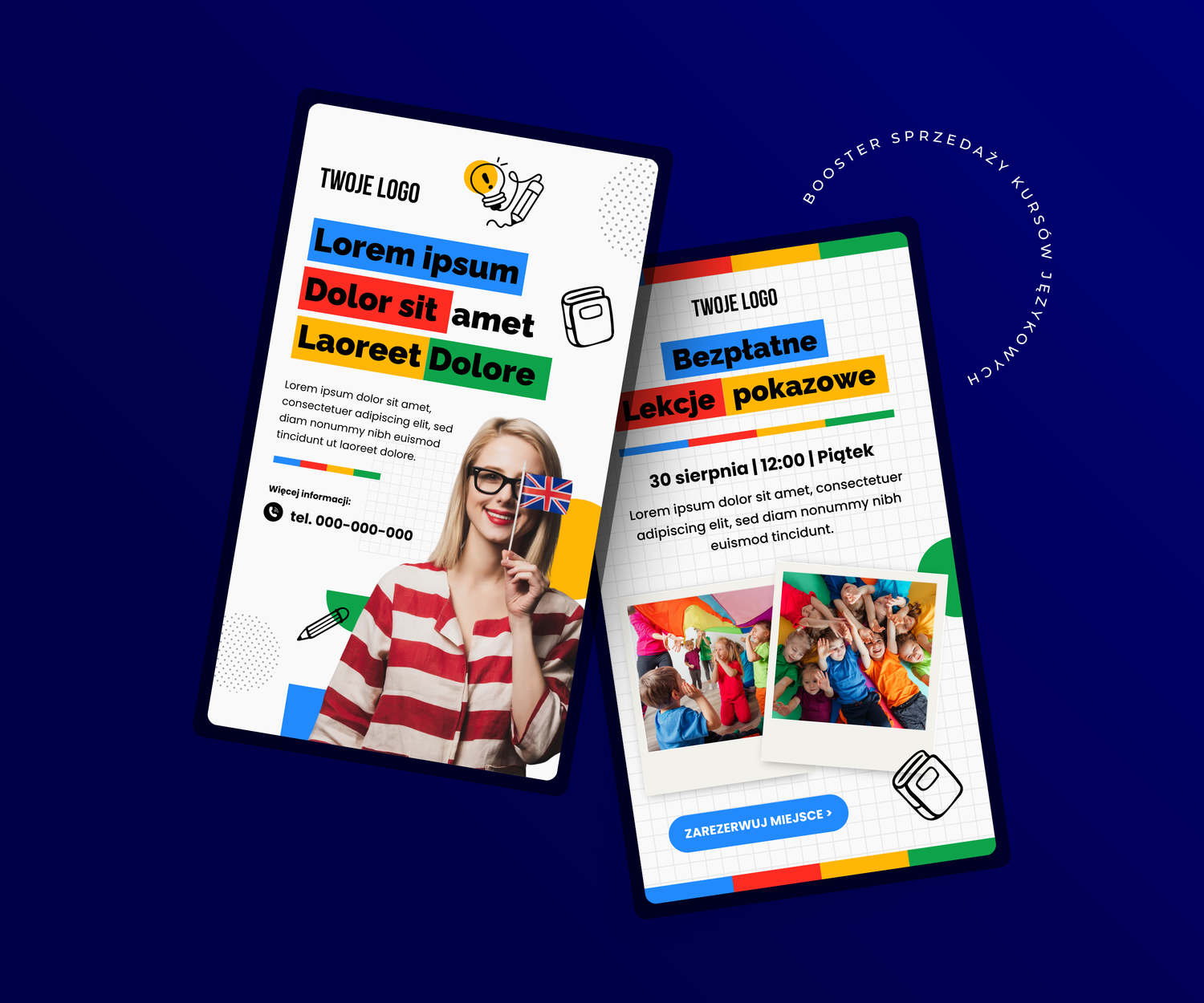 Pakiet na START: Gotowe Szablony Postów dla Twojej Szkoły Językowej