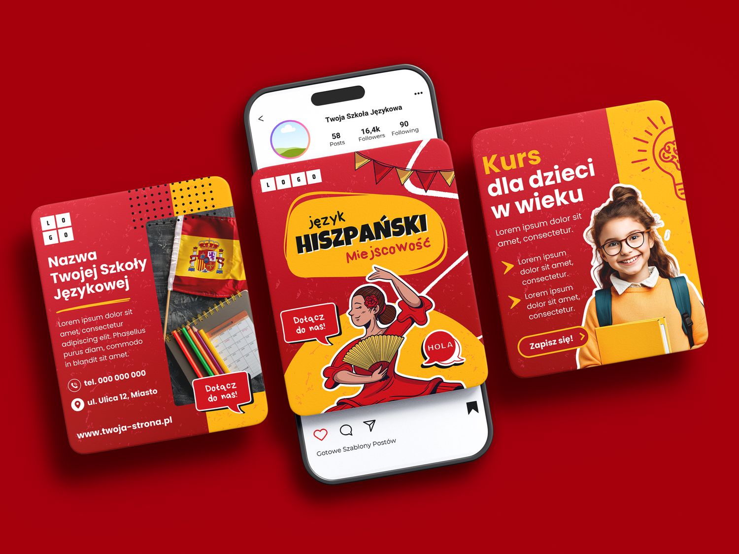 Pakiet Grafik i Szablonów: Promocja i Reklama (Język Hiszpański)