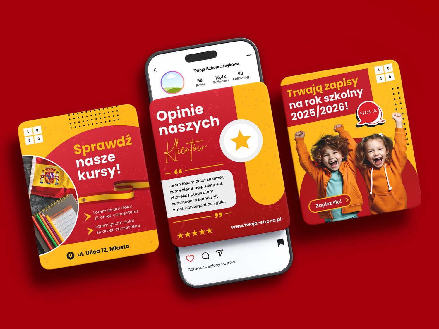 Pakiet Grafik i Szablonów: Promocja i Reklama (Język Hiszpański)