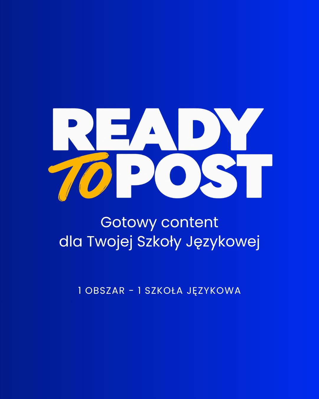 Gotowy miesięczny content dla szkół językowych - READY TO POST (październik)
