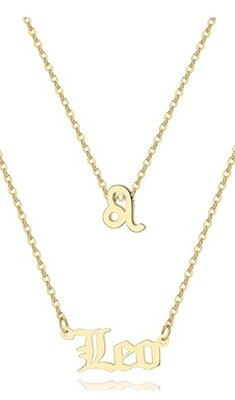 Zodiac Name Necklaces