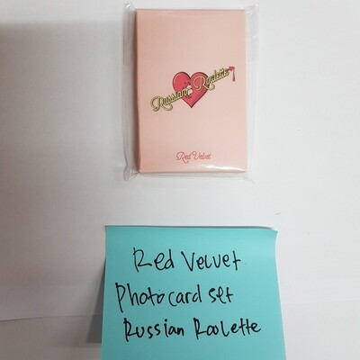 Red Velvet Russian Roulette Photocard Set