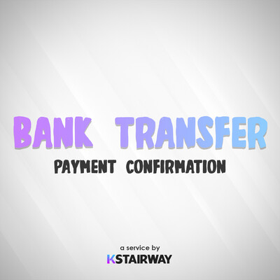 Bank Transfer - Payment Confirmation