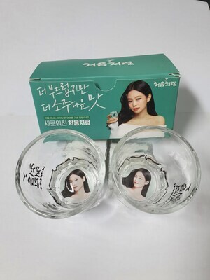 JENNIE x 처음처럼 - Soju Glass blackpink