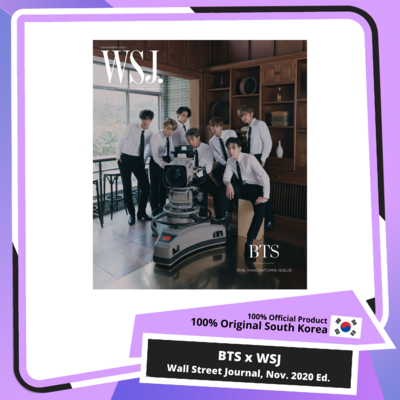 BTS x WSJ - Wall Street Journal November 2020 Ed. BTS x WSJ - Wall Street Journal November 2020 Ed.