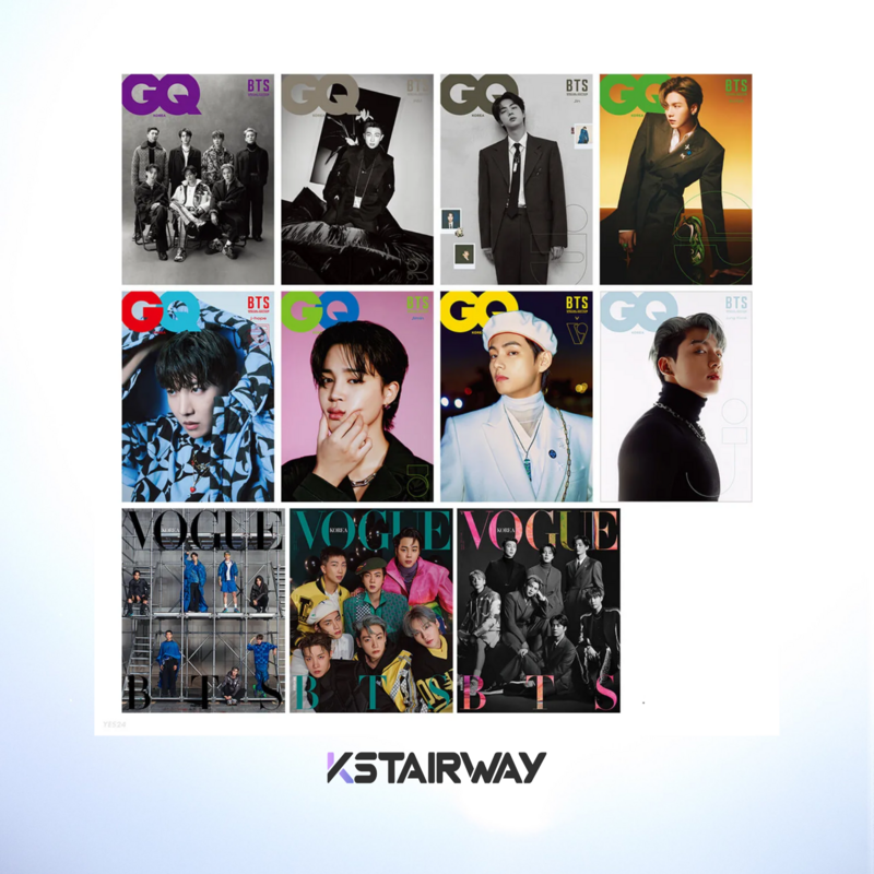 BTS x LV (Louis Vuitton): Special Edition - GQ Vogue Magazine Cover - 2022 Ed.
