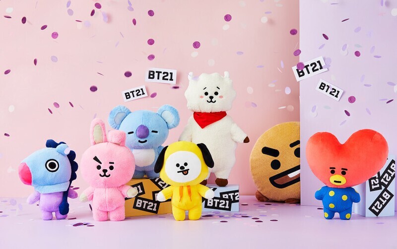[BT21] LINE FRIENDS Medium Standing Doll Characters