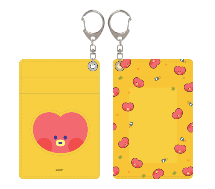 [PRE-ORDER] BT21- Leather Patch Card Holder, Choose Item: BT21- Leather Patch Card Holder TATA