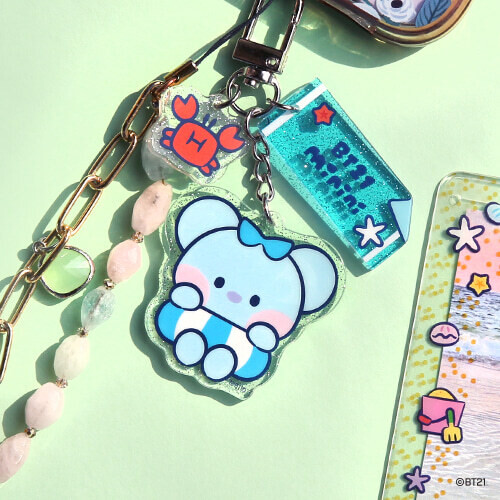 BT21 ACRYLIC SUMMER SKY KEYRING