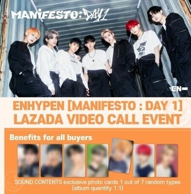 ENHYPEN - MANIFESTO: DAY1 LAZADA VIDEO CALL EVENT