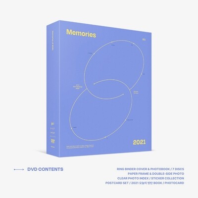 BTS Memories of 2021 DVD / Blu-ray / Digital Code