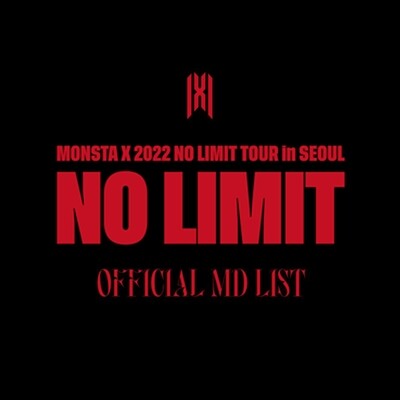 MONSTA X <NO LIMIT> TOUR in SEOUL OFFICIAL MD