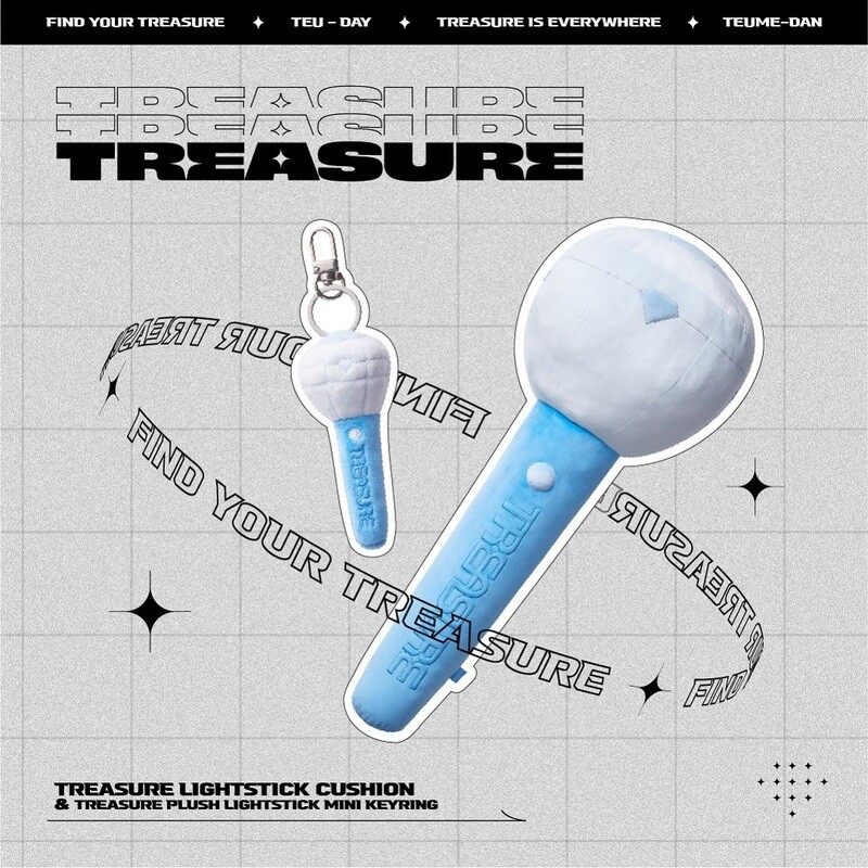 TREASURE [HAPE] LIGHTSTICK CUSHION / PLUSH LIGHT STICK MINI KEYRING