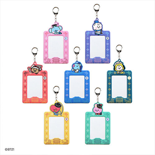BT21 Minini PHOTO HOLDER & CAN BADGE HANBOK, Choose Item: BT21 PHOTO HOLDER HANBOK, Choose Character: TATA