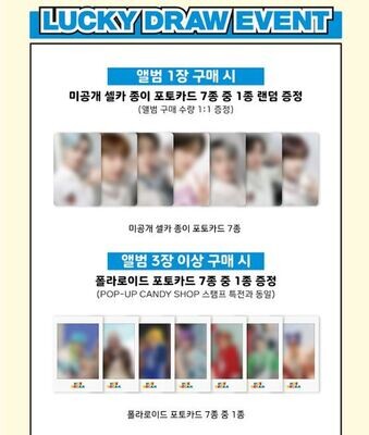NCT DREAM [CANDY] LUCKY DRAW EVENT