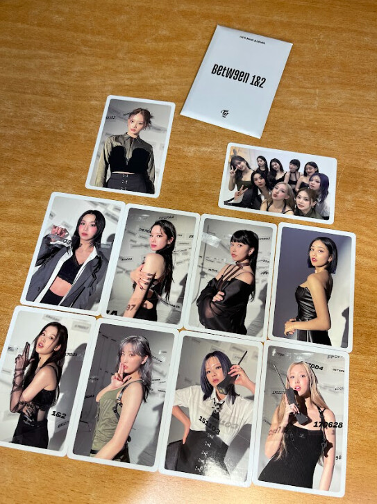 [CLEARANCE SALE] TWICE, Choose Item: (SET) TWICE BETWEEN 1&2 Photocard Black