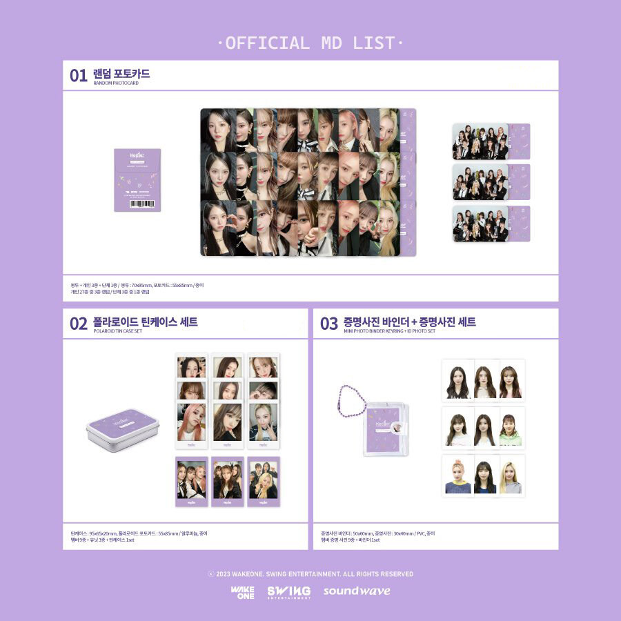 Kep1er 1st Debut Anniversary MD, Choose Item: 01. Random Photocard - Kep1er 1st Debut Anniversary MD