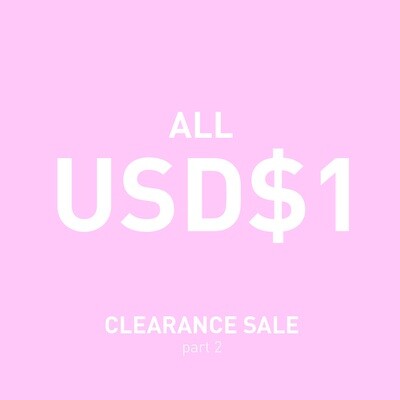 [CLEARANCE SALE part 2] 90percent start from USD$1