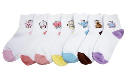 BT21 SOCKS, Choose Item: BT21 SOCKS TATA ver.2
