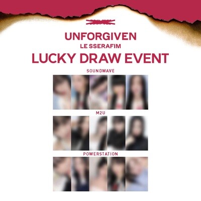 LE SSERAFIM - 1st Studio Album 'UNFORGIVEN' 1st Round LUCKY DRAW EVENT