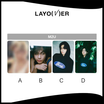 BTS V 'Layover' Lucky Draw Event M2U ( Photocard ONLY + Can Choose Type )